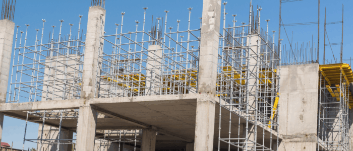 Image showing how construction works in Mexico, block construction structure