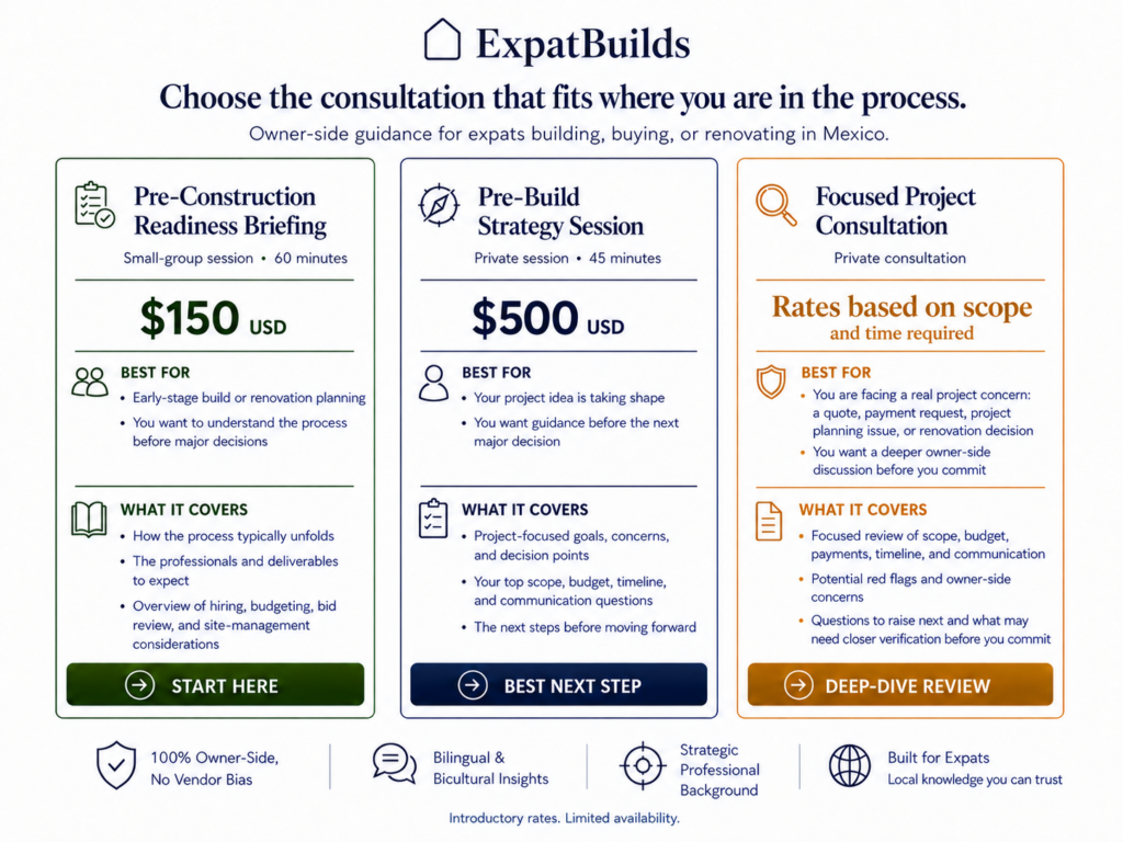 How to hire a builder contractor in Mexico
